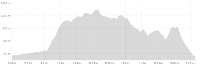Elevation Profile from Strava