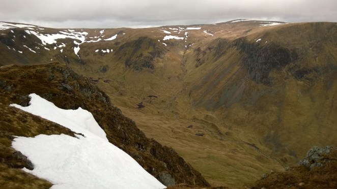 Stunning views from Little Glas Maol which distracted me from the weather
