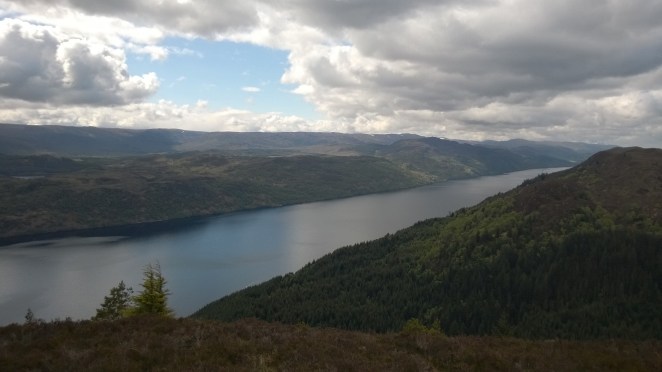 Looking down Loch Ness from the Great Glen Way