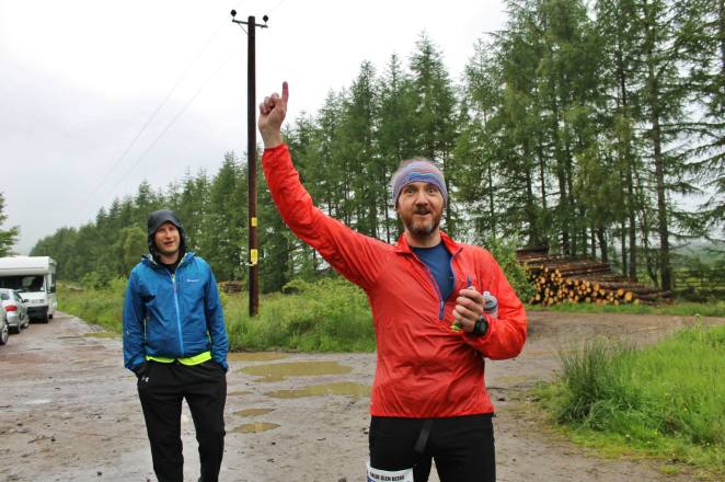 On hearing we were in the few who had taken the correct race route. Photo: Fiona Rennie