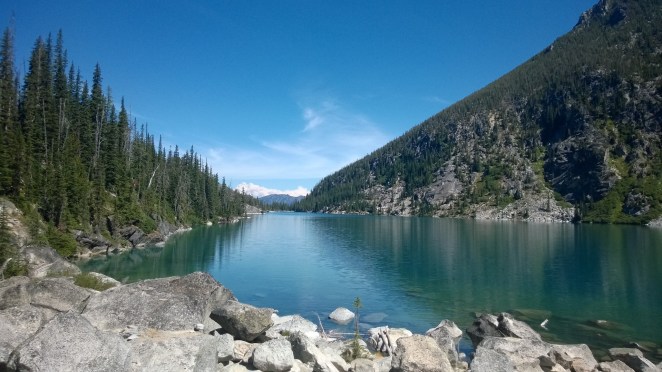 Colchuck Lake from the Start of the boulder field