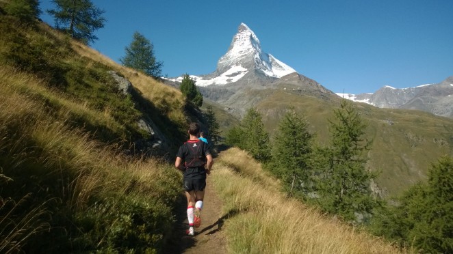 Heading towards Furi with the Matterhorn cheering us on