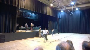 Laurie making his entrance