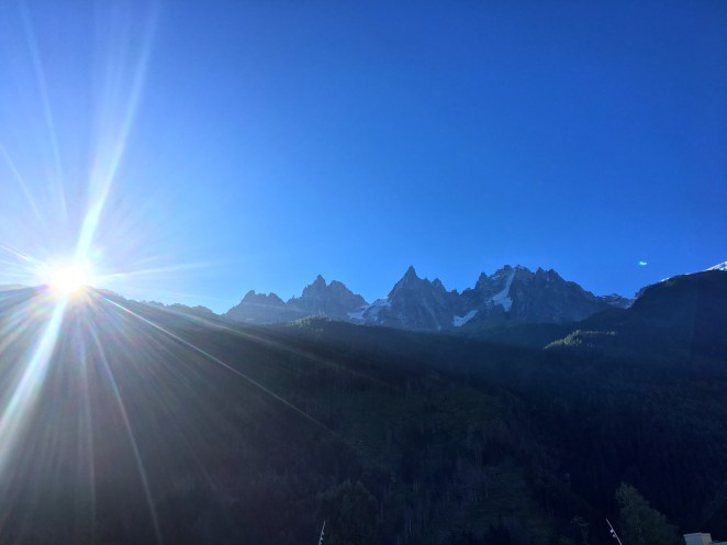 Sunrise heading up to La Jonction